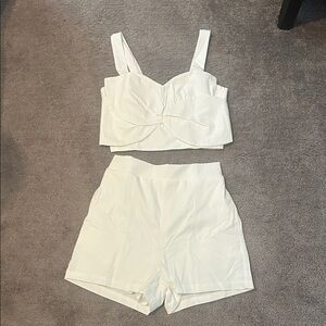 Elegant White Two-Piece Set